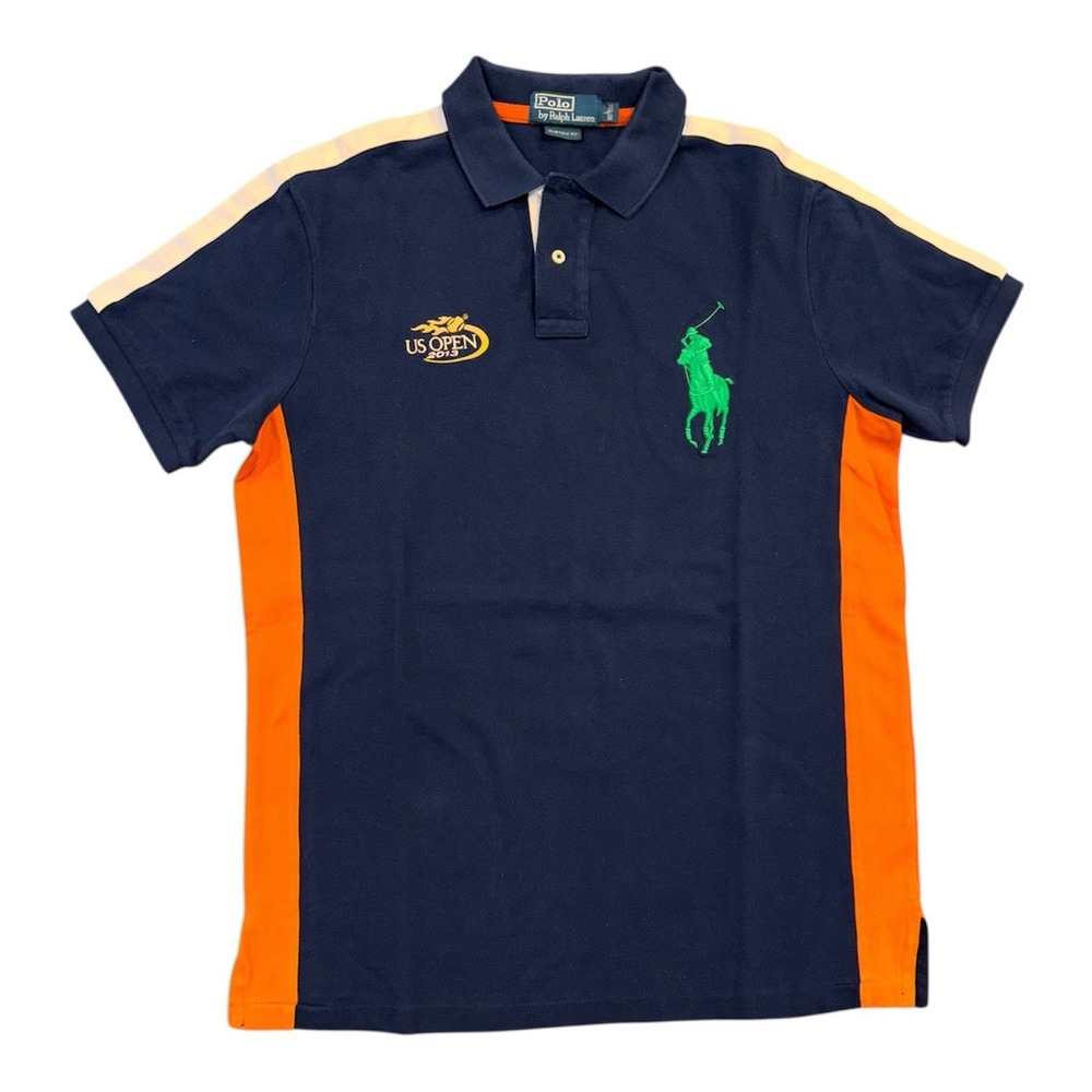 POLO RALPH LAUREN COLORBLOCK US OPEN 2013‎ BIG PONY POLO SHIRT MEN'S LARGE